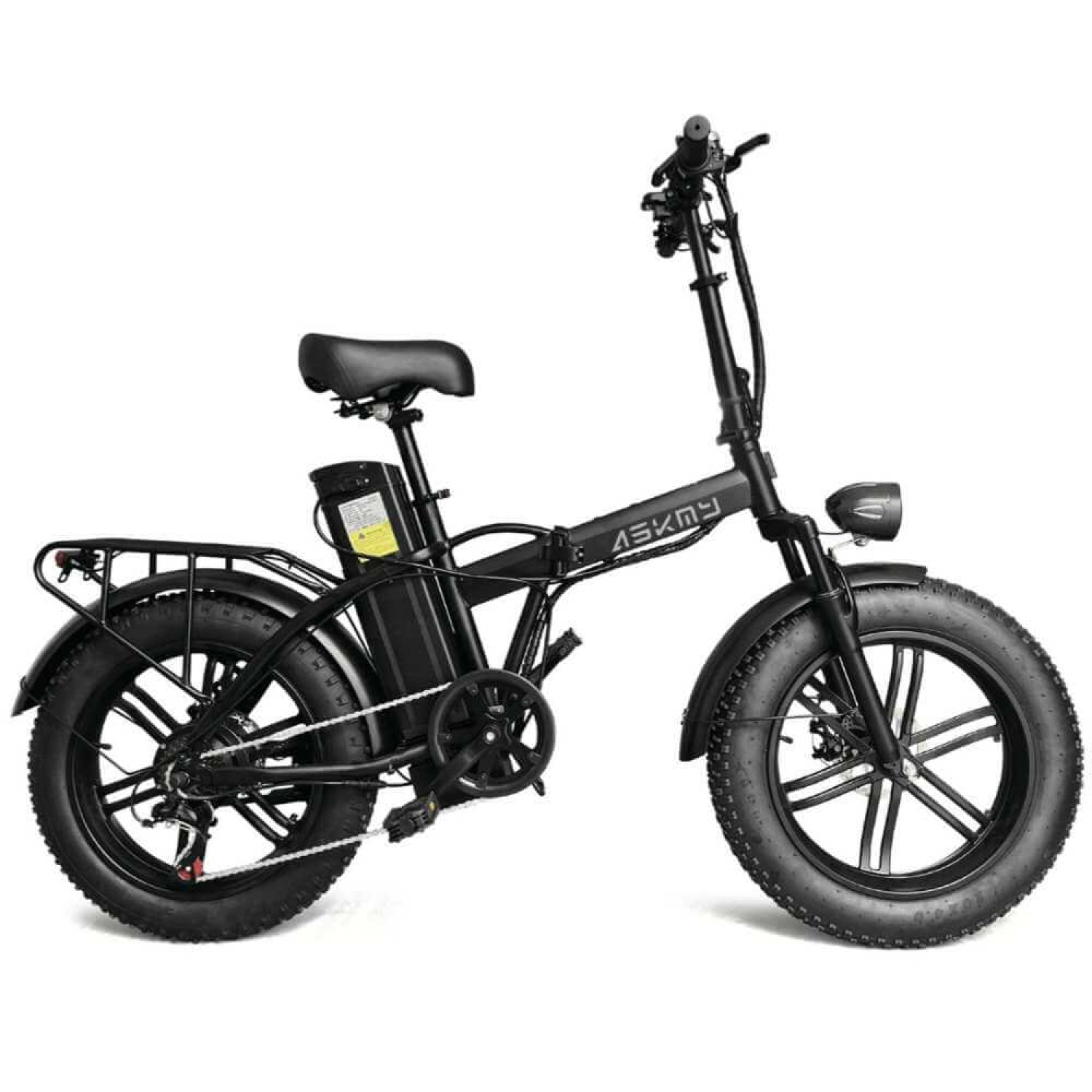 Электровелоспед складной ASKMY U20 Max 48V 21Ah с дополнительным сиденьем и корзиной фэтбайк, Фото 4