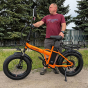 Електровелосипед EVOBIKE Storm V8 1000W 48V 15Ah/18Ah Помаранчевий Складний Фетбайк 20" (Модель 2026 року), Фото 1