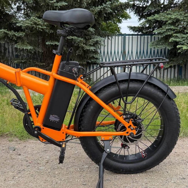 Електровелосипед EVOBIKE Storm V8 1000W 48V 15Ah/18Ah Помаранчевий Складний Фетбайк 20" (Модель 2026 року), Фото 3