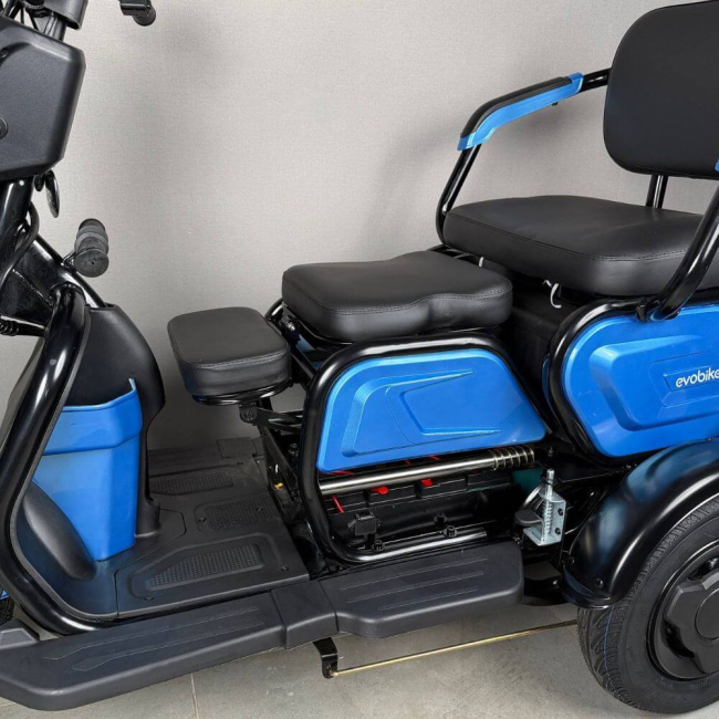 Електровелосипед триколісний EVOBIKE LUNA TRIO Ocean Blue 1200W 60V 20Ah/23Ah до 220 кг, Фото 10