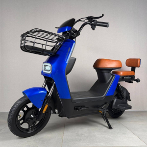Електровелосипед EVOBIKE YOTA 800W 48V 20Ah Graphene 14" Небесно-блакитний | До 35 км/год | Передній кошик | Гарантія 24 місяці
