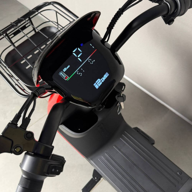 Електровелосипед EVOBIKE YOTA 800W 48V 20Ah Graphene 14" Вогняно-червоний | До 35 км/год | Передній кошик | Гарантія 24 місяці, Фото 6