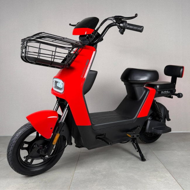 Електровелосипед EVOBIKE YOTA 800W 48V 20Ah Graphene 14" Вогняно-червоний | До 35 км/год | Передній кошик | Гарантія 24 місяці, Фото 1