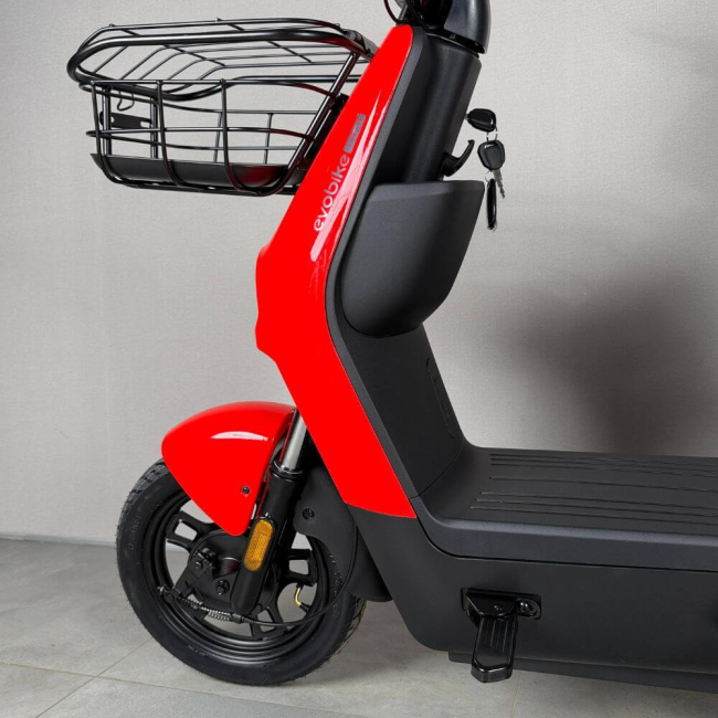 Електровелосипед EVOBIKE YOTA 800W 48V 20Ah Graphene 14" Вогняно-червоний | До 35 км/год | Передній кошик | Гарантія 24 місяці, Фото 2