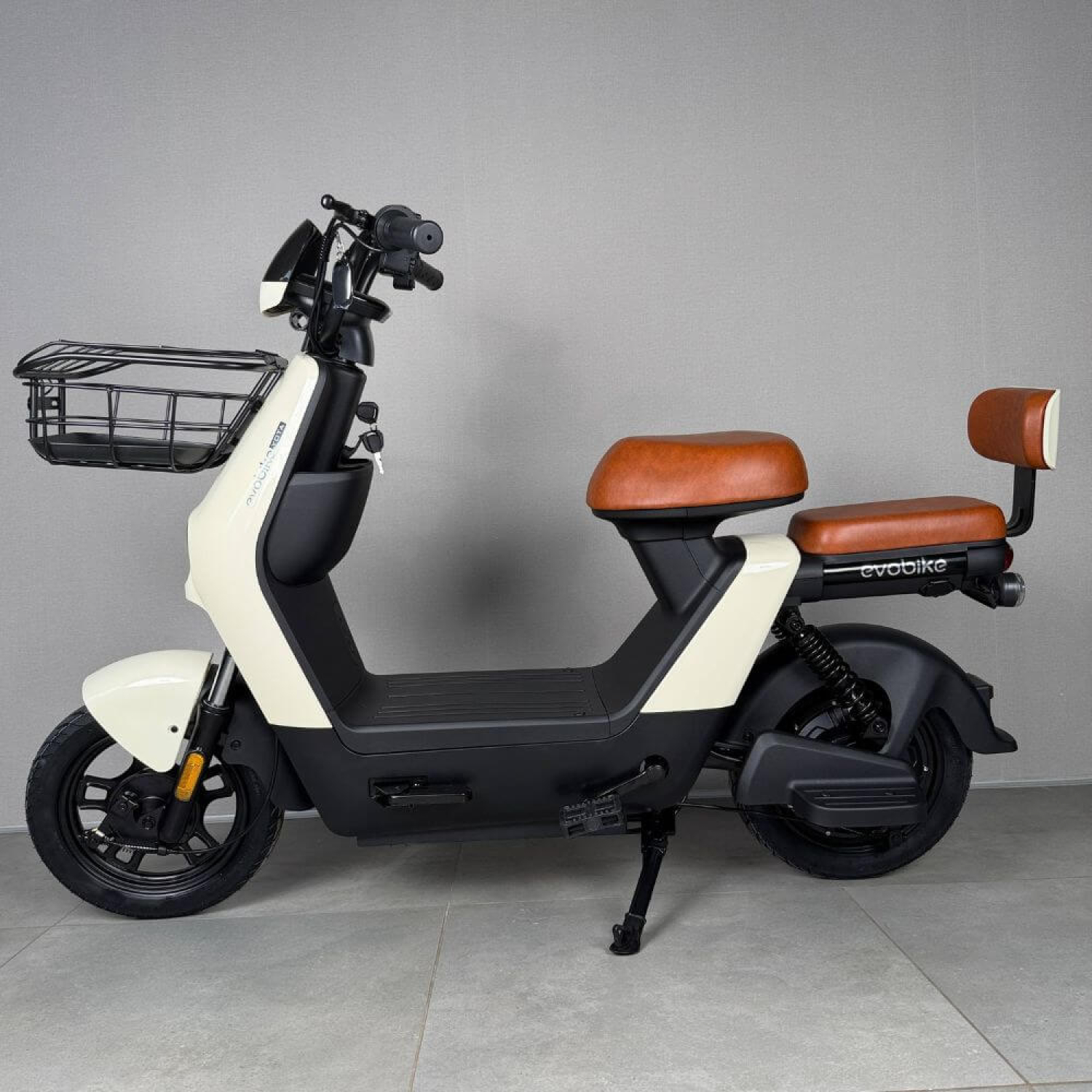 Электровелосипед EVOBIKE YOTA 800W 48V 20Ah Graphene 14" Кремово-молочный | До 35 км/ч | Передняя корзина | Гарантия 24 месяца, Фото 2