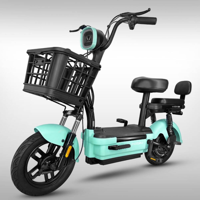 Електровелосипед EVOBIKE Nova ECO 13Ah 48V 500W БІРЮЗОВИЙ, Фото 1