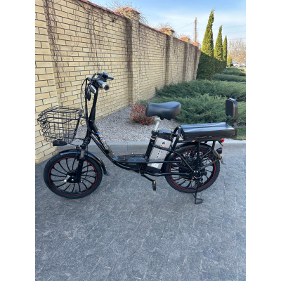 Электровелосипед GREEN GIANT U18 Eco 18Ah 48V С передним амортизатором Черный Модель 2025 года!
