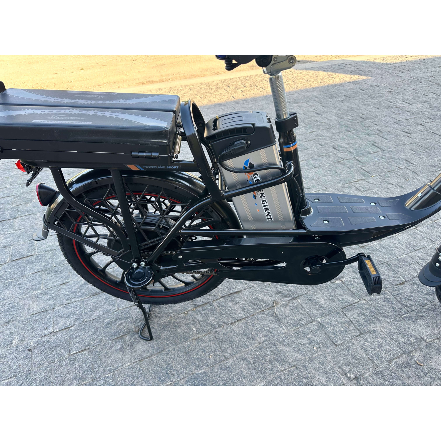 Электровелосипед GREEN GIANT U18 Eco 18Ah 48V С передним амортизатором Черный Модель 2025 года!, Фото 9