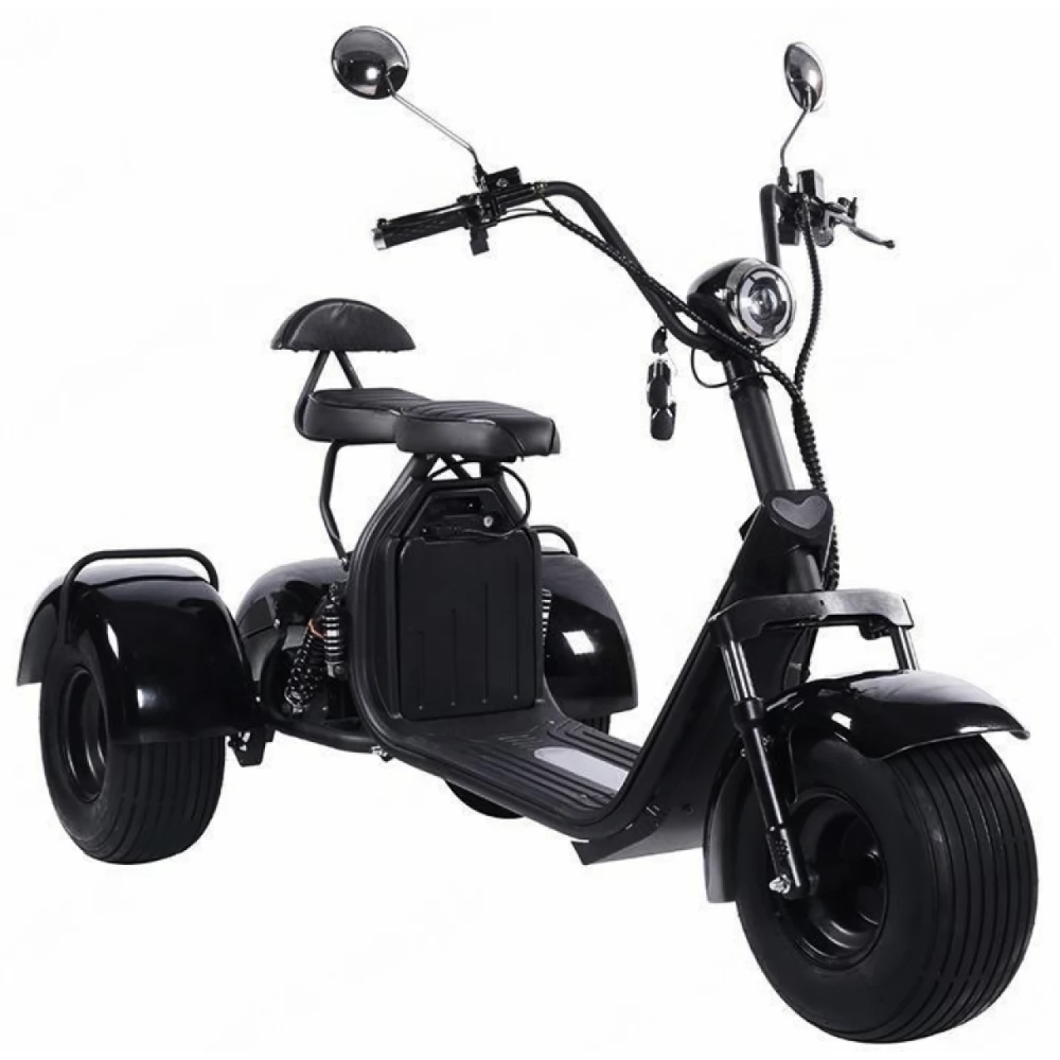 Электроскутер СITYCOCO Трехколесный 20АH trike с корзиной и грузовым багажником , Фото 1