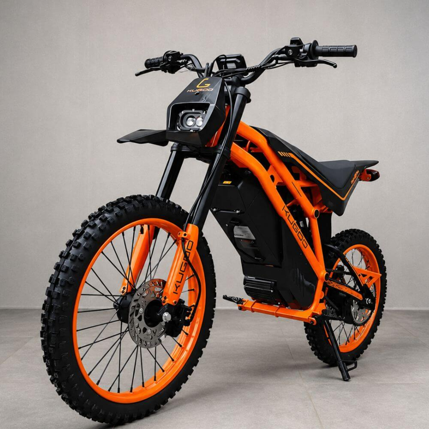 Електровелосипед KUGOO Wish 02 Pro 2026 2500W 60V 27Ah Li-ion Off-Road | Колеса 19"/17" | До 70 км/ч | Оранжевый | Гарантия 2 года, Фото 1