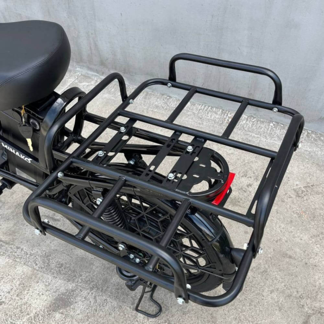 Електровелосипед MINAKO MAX колеса 20" з заднім амортизатором і вантажним багажником, Фото 8