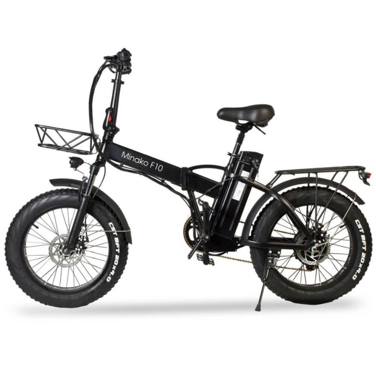 Складной электровелосипед MINAKO F10, 1200 Вт, 48 В, 21 Ач, фетбайк 20×4" , Фото 2