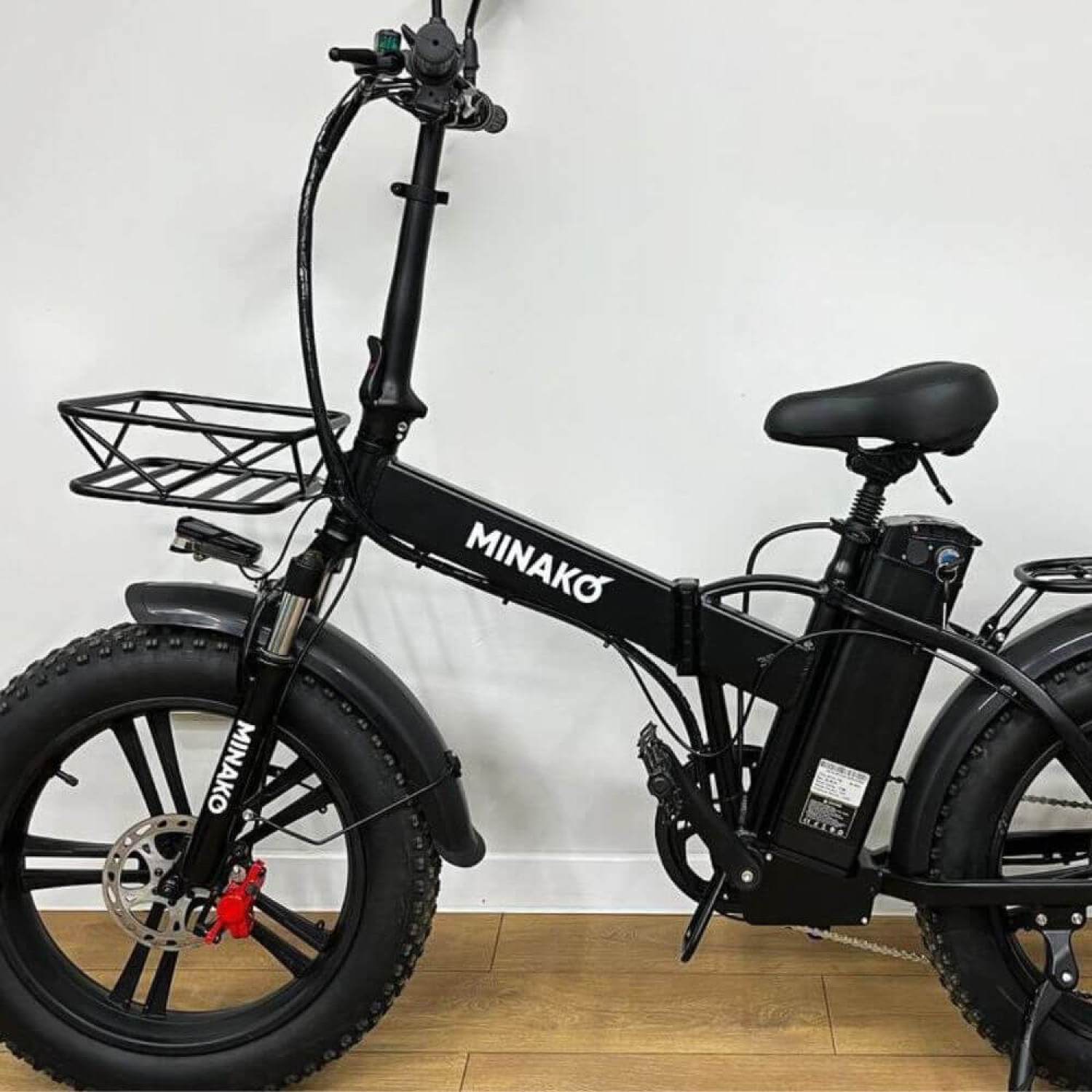 Складной электровелосипед MINAKO F10, 1200 Вт, 48 В, 21 Ач, фетбайк 20×4" , Фото 8