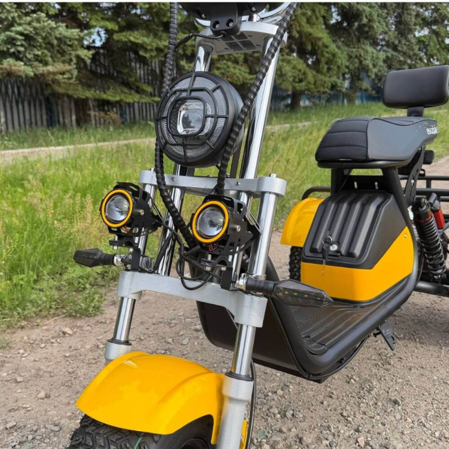 Електровелосипед CityCoco EVOBIKE Grizzly X3 2500W 48V 24Ah Жовтий | До 40 км/год | Li-ion | Гарантія 24 місяці, Фото 6