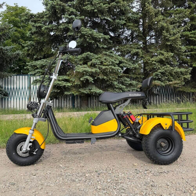 Електровелосипед CityCoco EVOBIKE Grizzly X3 2500W 48V 24Ah Жовтий | До 40 км/год | Li-ion | Гарантія 24 місяці, Фото 3